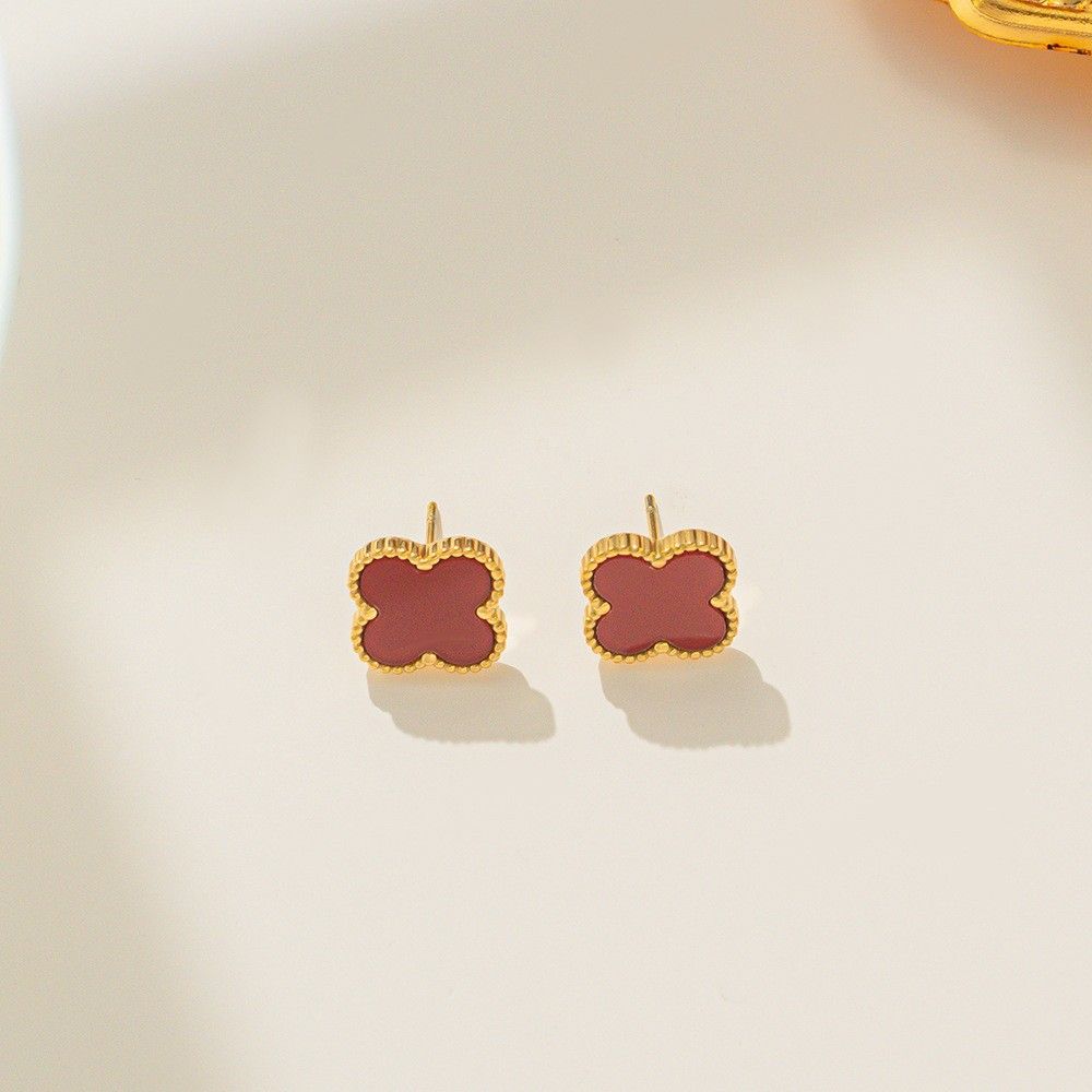 Red earrings