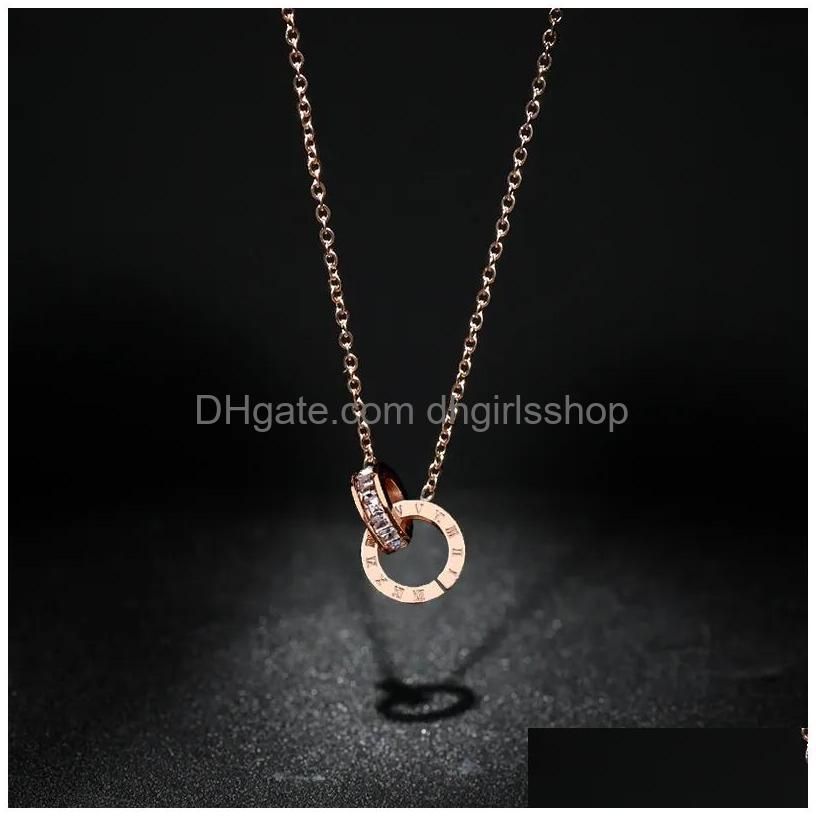 Rose Gold White Necklace