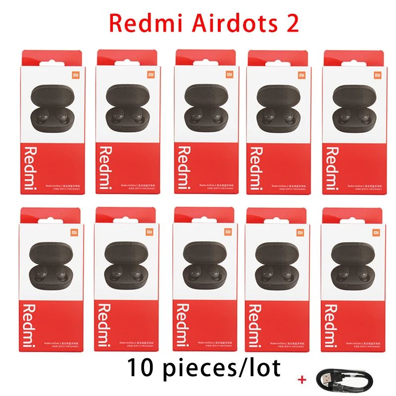 10 Airdots2 черныйUSB