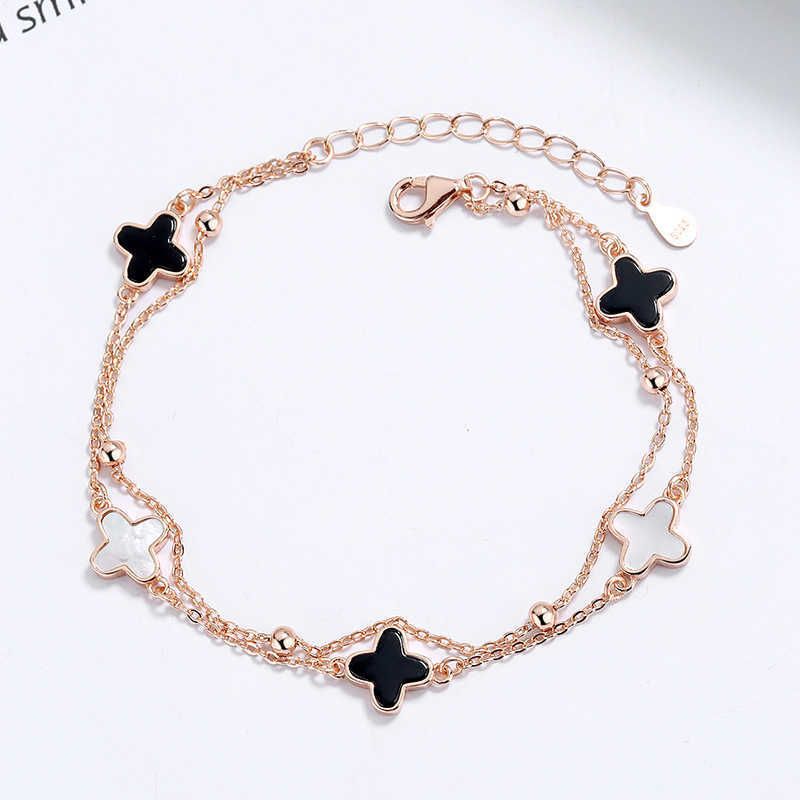 Rose Gold (black Shell)-925 Silver