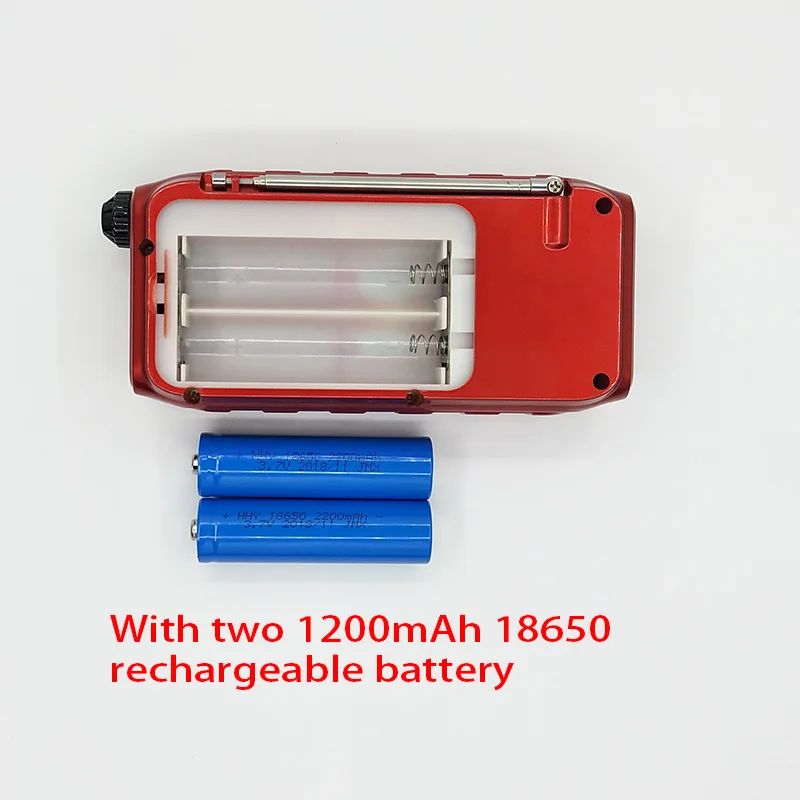 Färg: Röd med 2 batteri