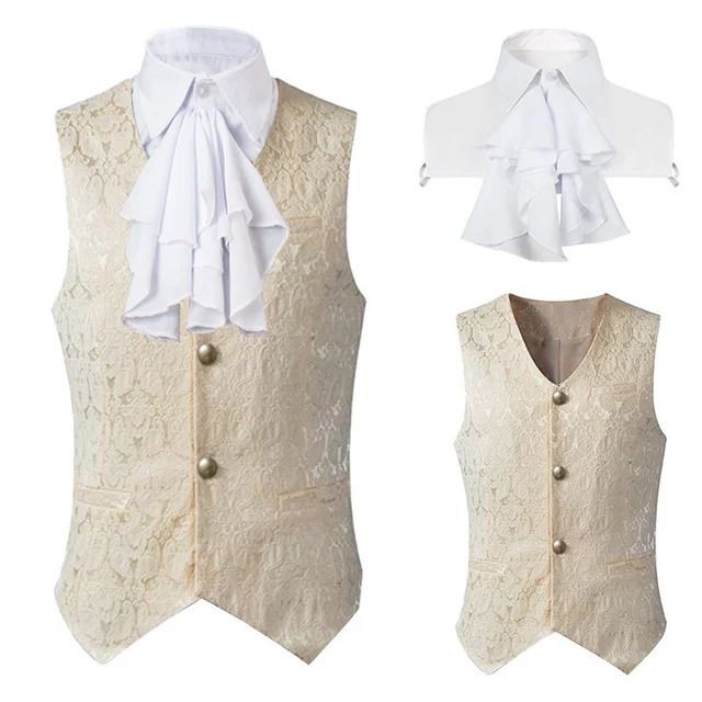 Vest with Neck Beige