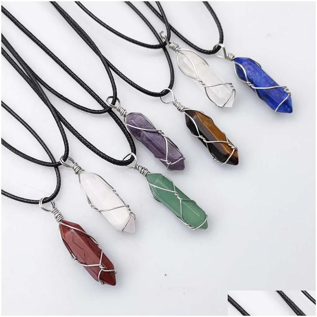 Randomly Send D Silvery Leather Necklace