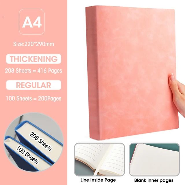 A4 Pink-Line 208 Sheets