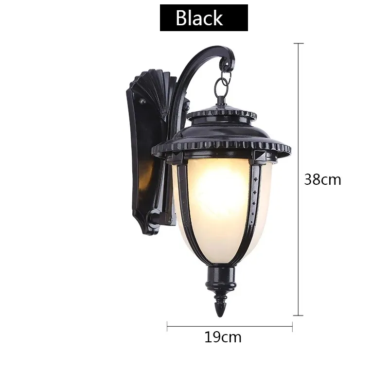 Nessuna lampadina E27 Vetro effetto marmo nero