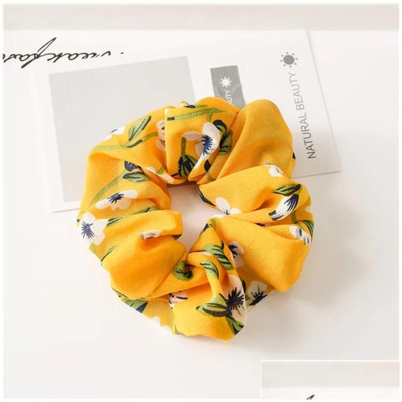 Желтый Scrunchie размер подходит всем