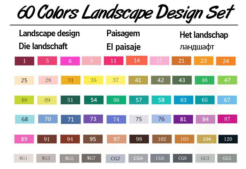 Color:60 Landscape Set