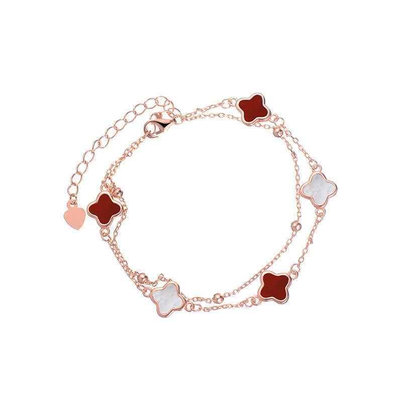 Rose Gold Red Agate-925