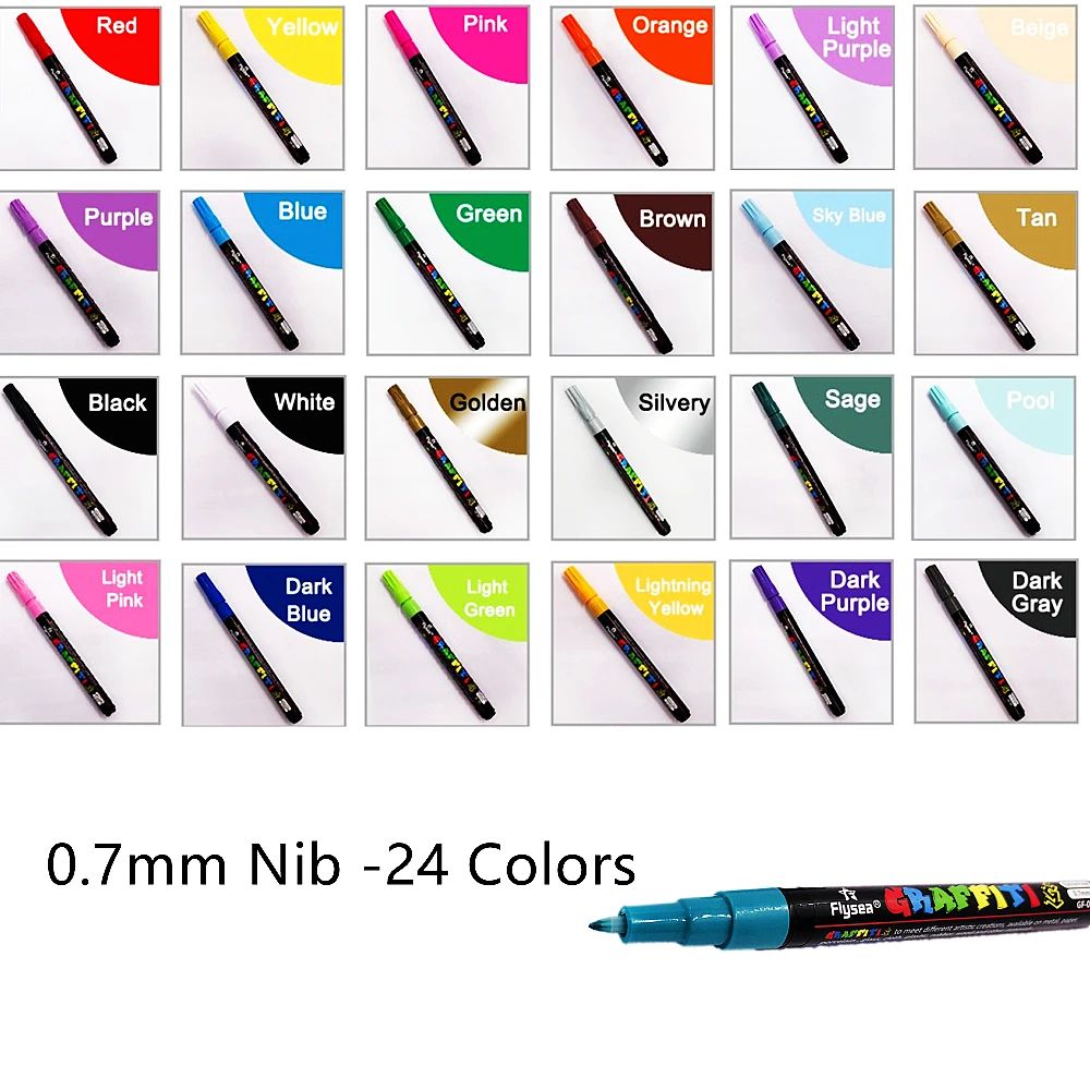 Kolor: 0,7 mm 24 kolory