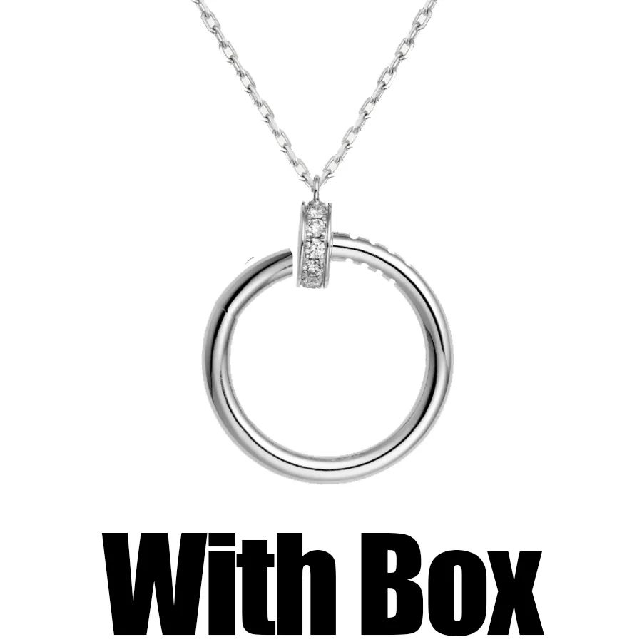 Silver Necklace 1#With Box