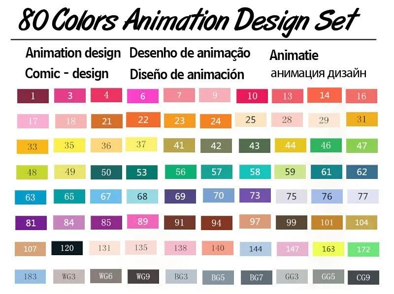 Farbe:80 Animationsset