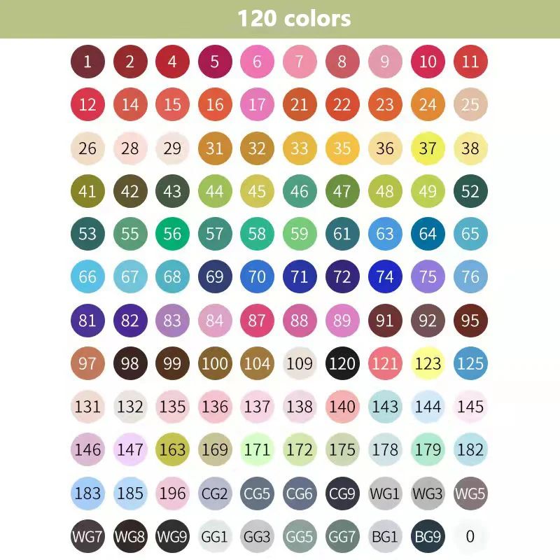 120 Farben