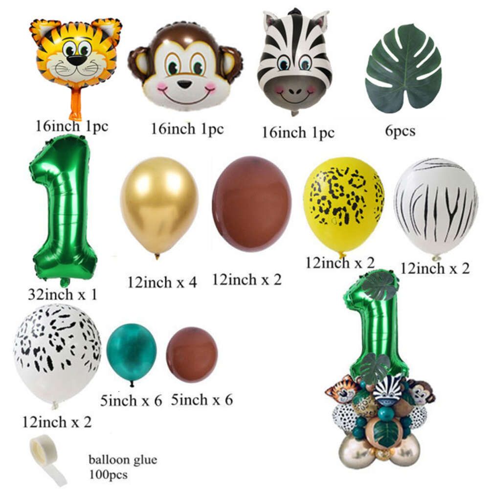 green balloon set