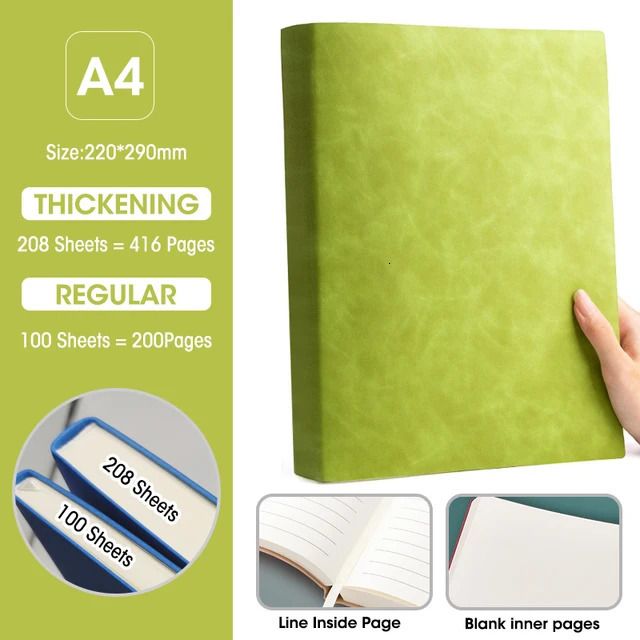A4 Green-Line 208 Sheets