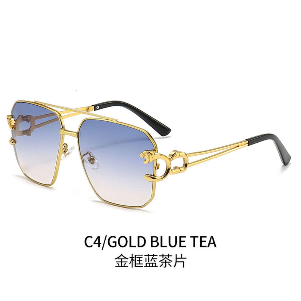 Golden Frame Blue Tea Slices