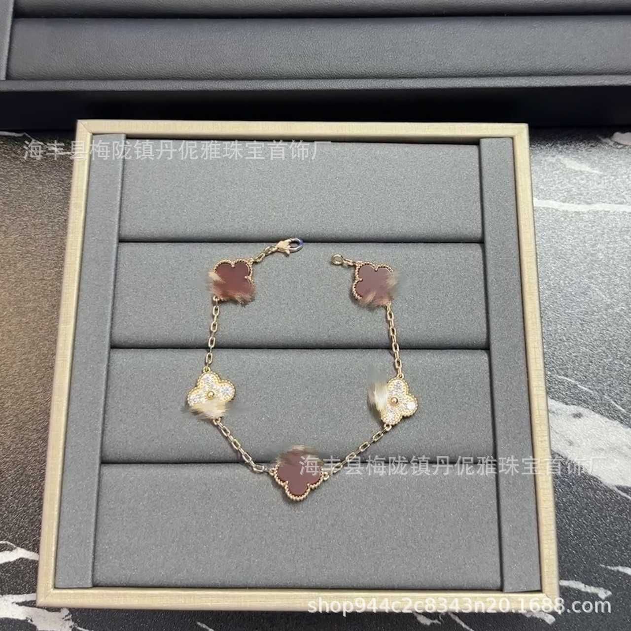 Rose Gold Diamond Red Chalcedony