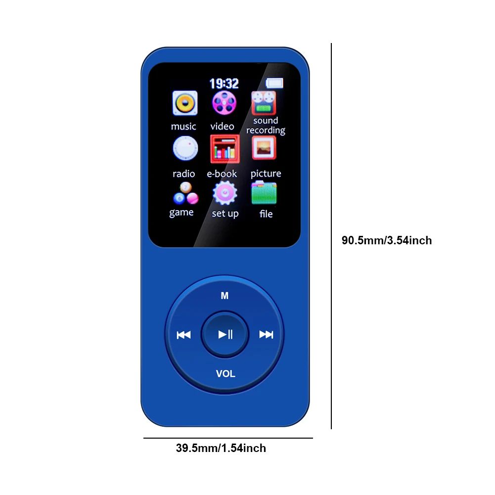 Couleur : MP3 uniquement bleu.