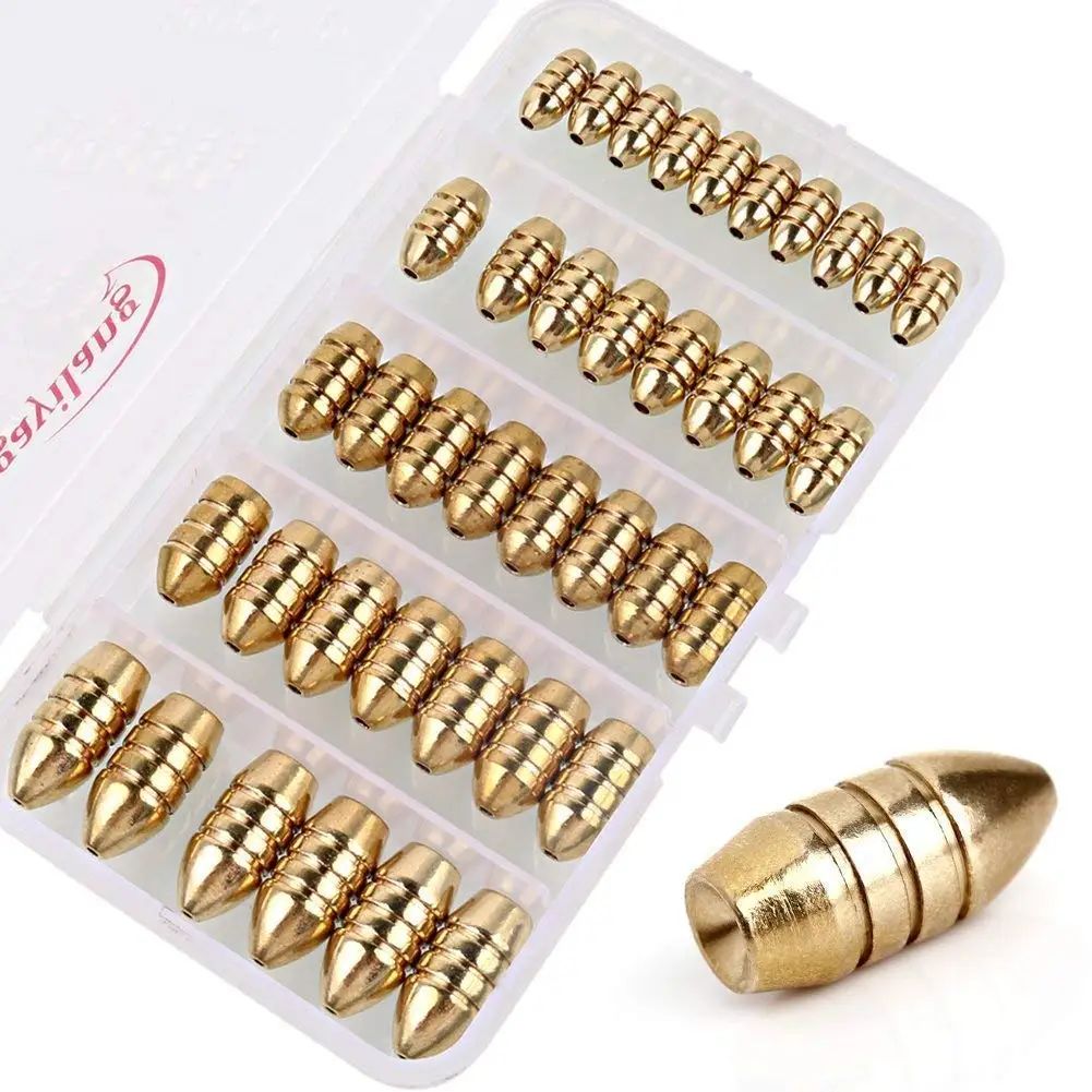 Color:39Pcs Brass Sinker