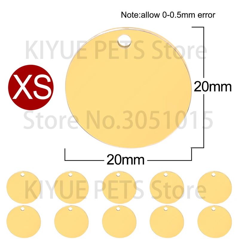 色：金の形状-9 -XSSIZE：20pcs