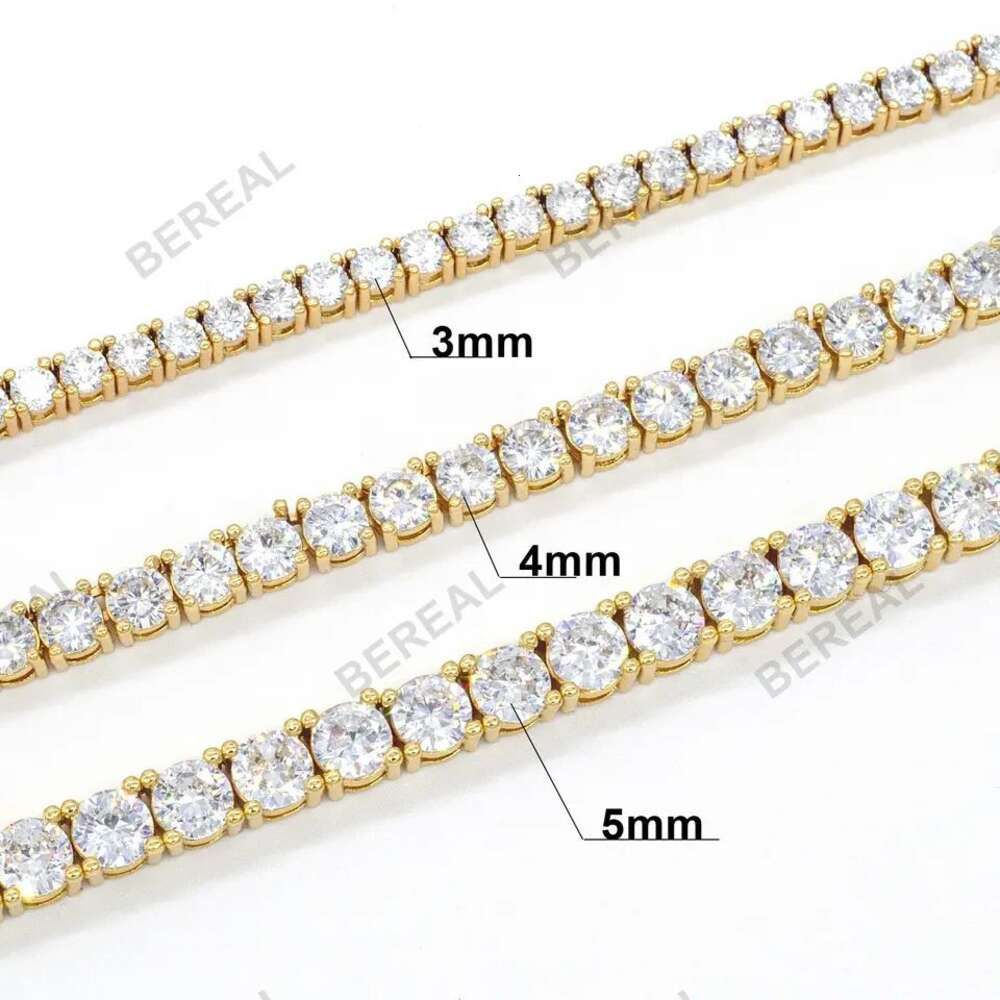 5mm Gold + Moissanite-26inches