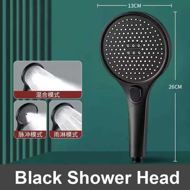 Czarny prysznic b