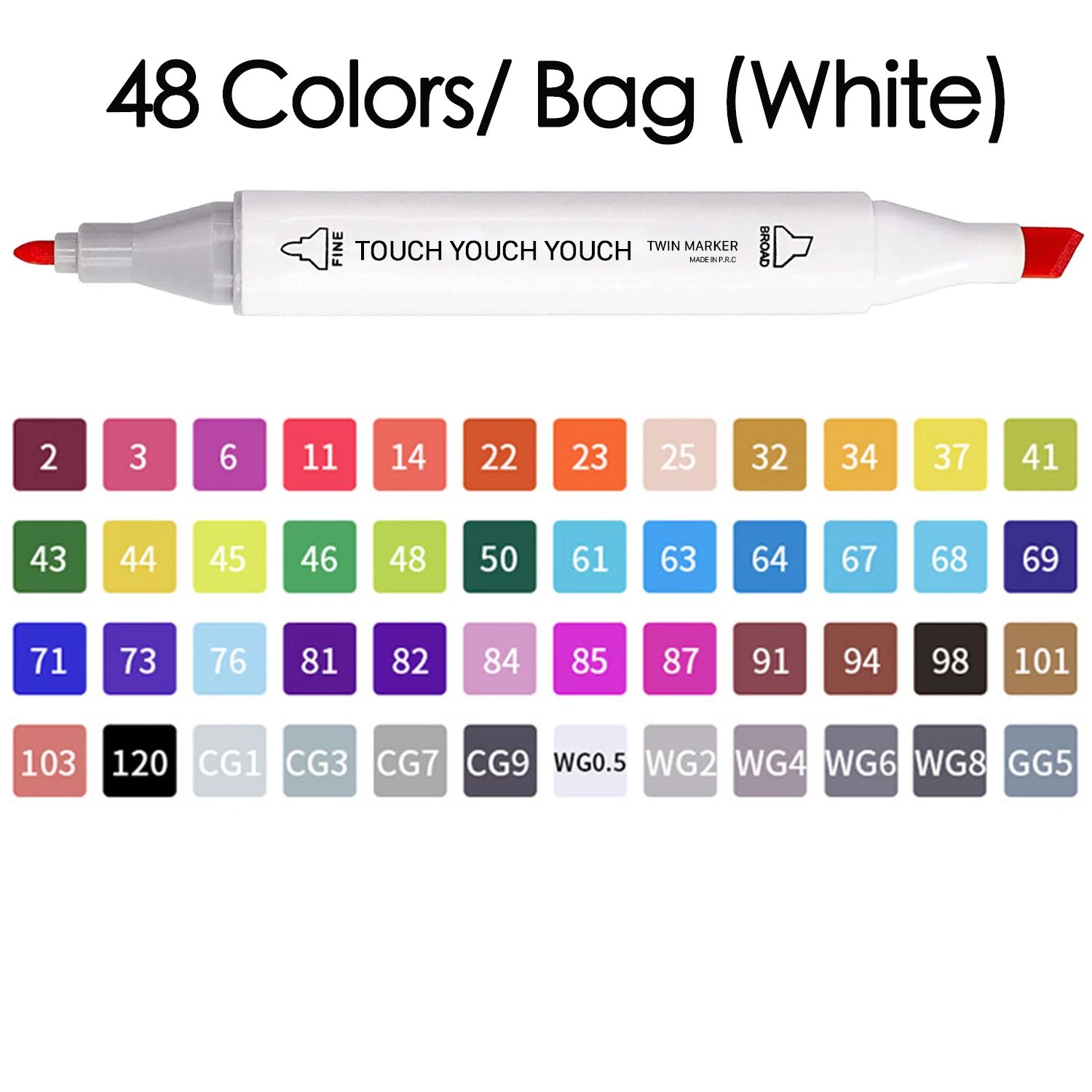 Color:48 Colors-White