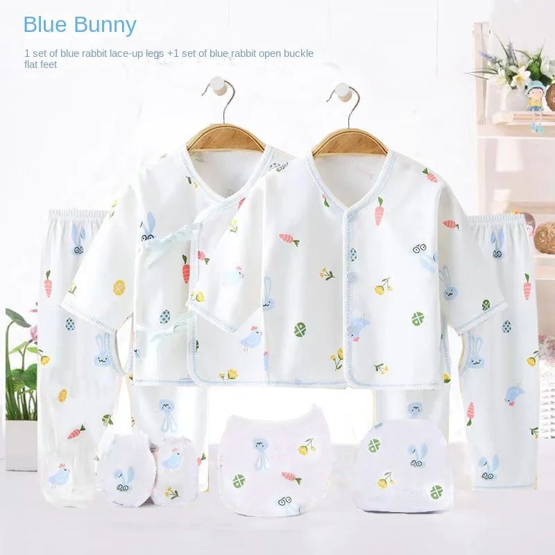 7pcs-blue rabbit