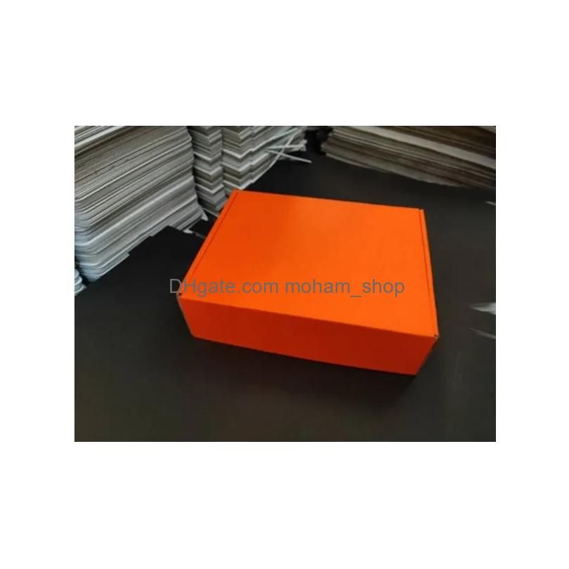 Orange-20X14X4Cm-50 pièces boîtes unies