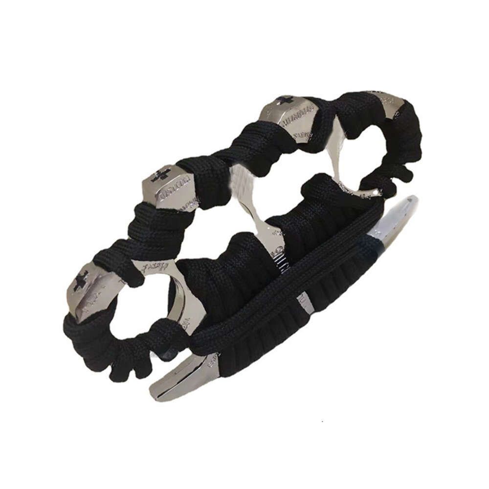 Thickened silver black rope