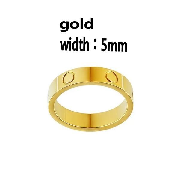 5mm senza diamante color oro