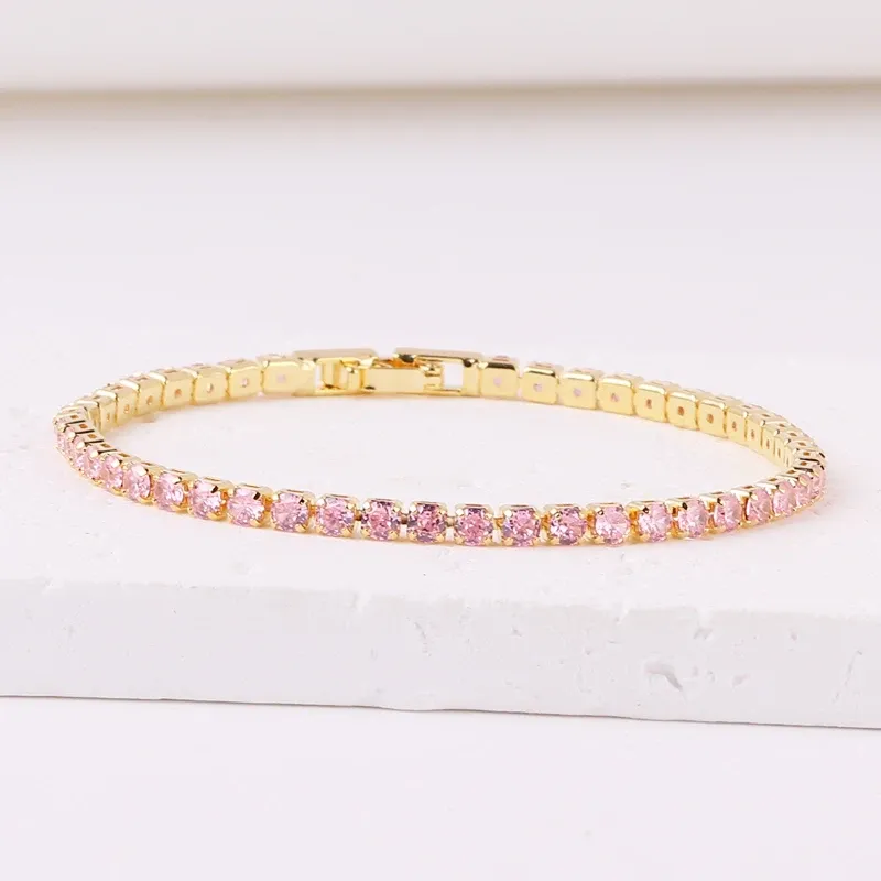 Gold Pink Cz