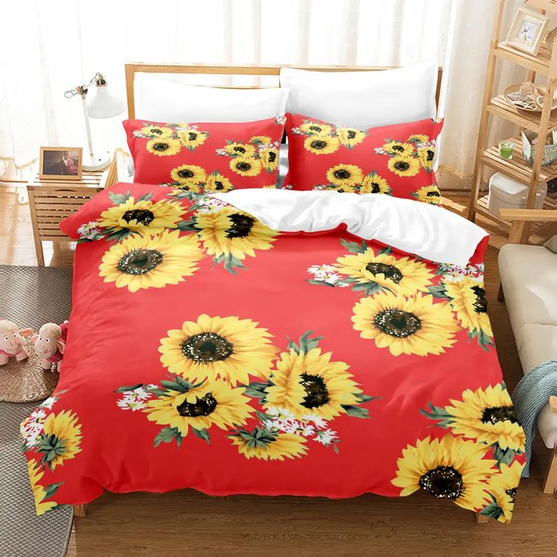 Colore: set da letto di girasole 6