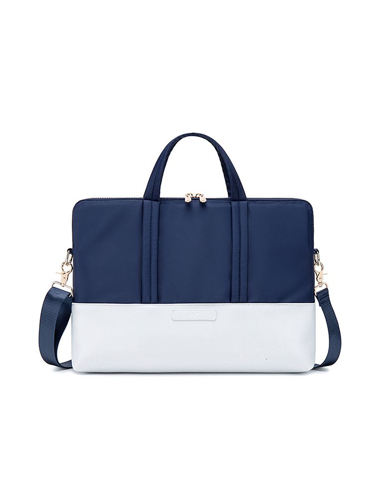 Blue And White Laptop Bag