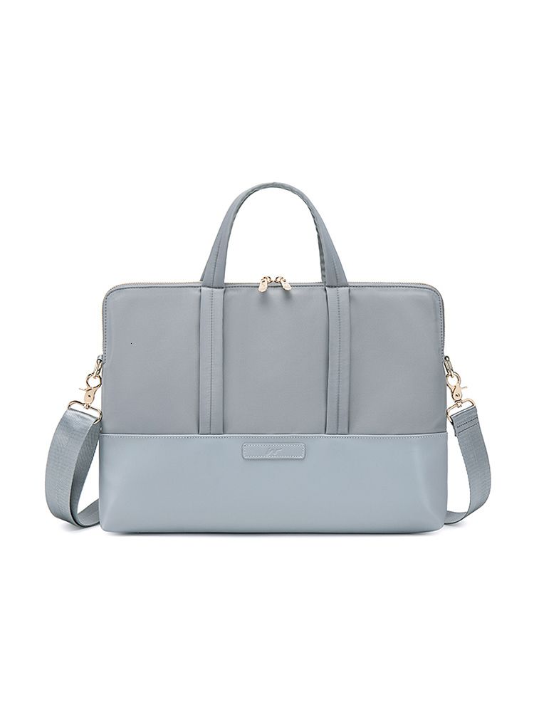 Grey Blue Laptop Bag