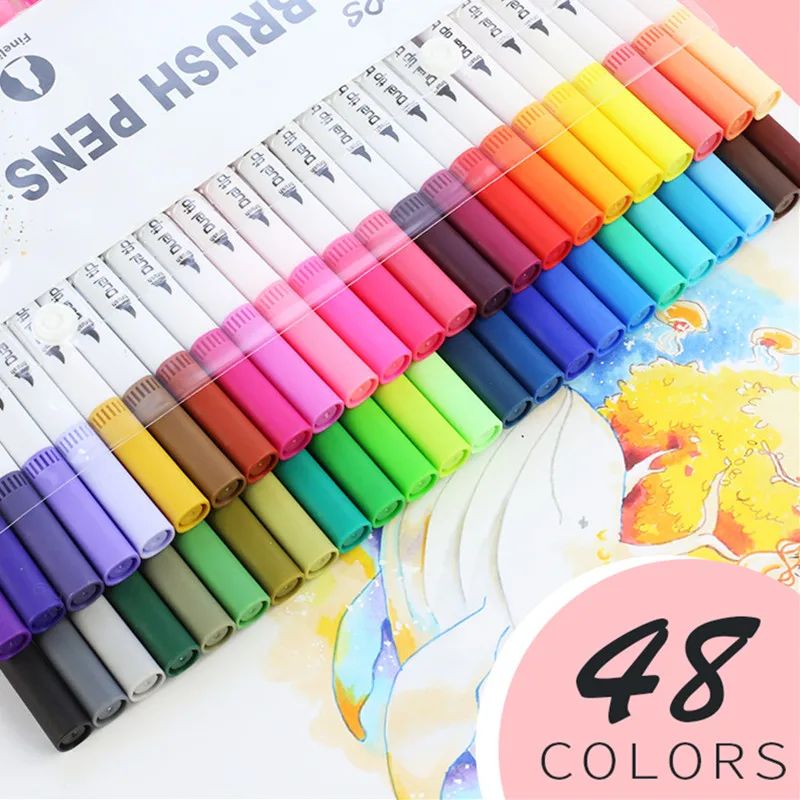 48 Colors White Set