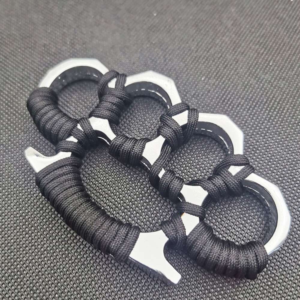 New tying rope silver four finger buckle