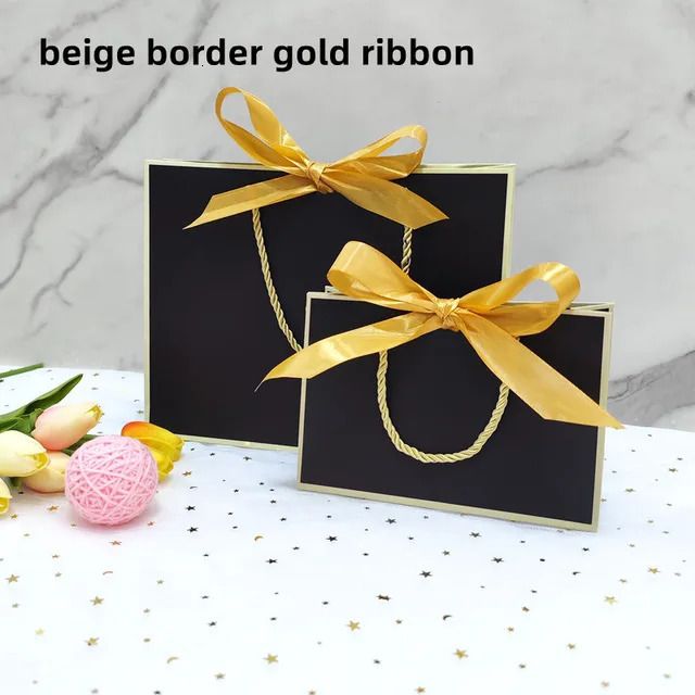 Black Beige Border-16x12x6cm-10pcs