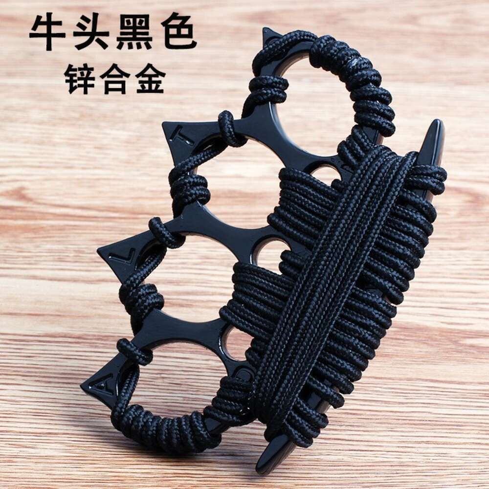 Bull Head Black Wrapped Rope