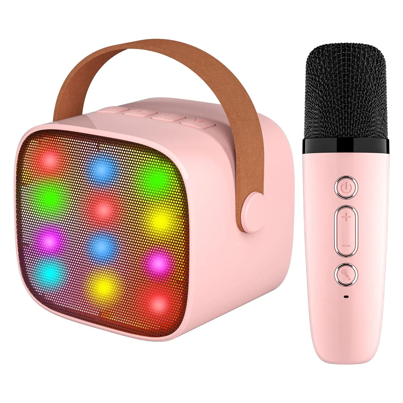 Color:Pink Mic 1 with LED