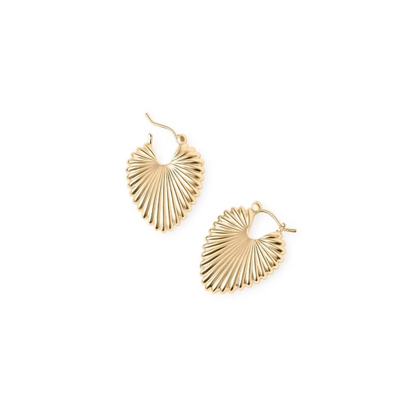 A pair of golden earrings