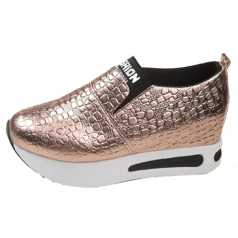 Hidden Heel Sneakers For Women Spring Chunky Platform Vulcanized Female Lightweight Slip On Height Increasing Sports_voghion.com
