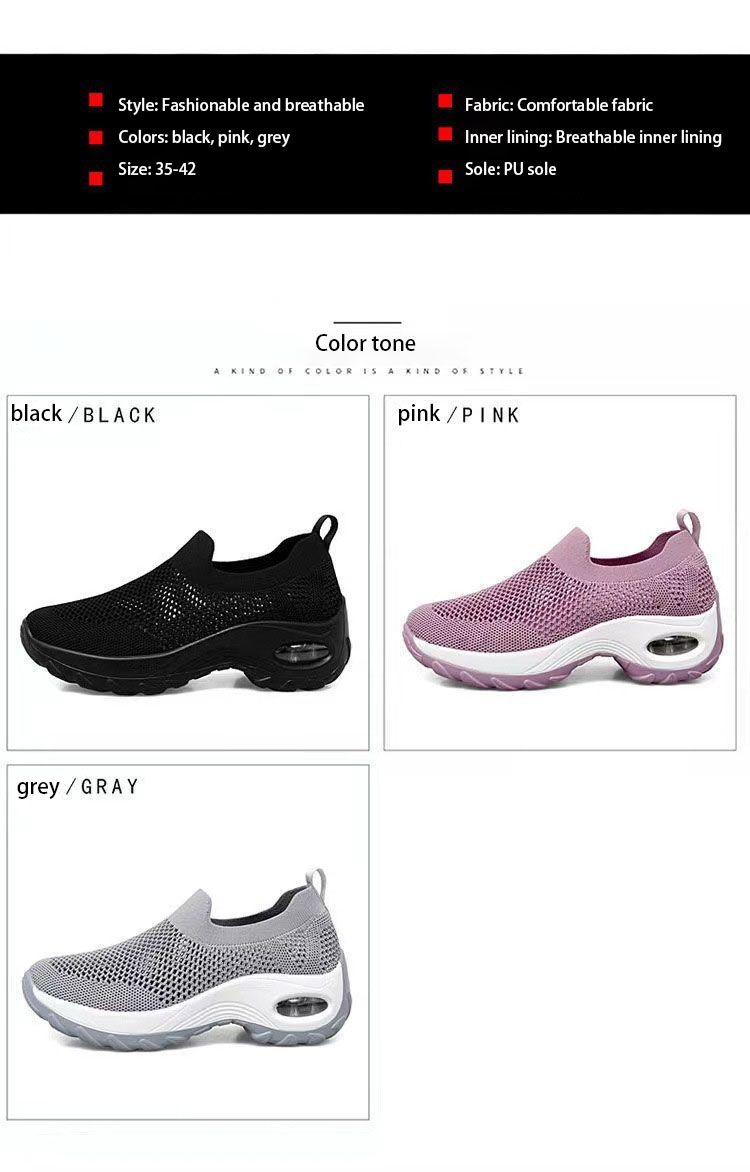 Frühling Damen Freizeitschuhe Große Luftgepolsterte Schuhe Modisch und Vielseitig Kostenloser Versand_voghion.com