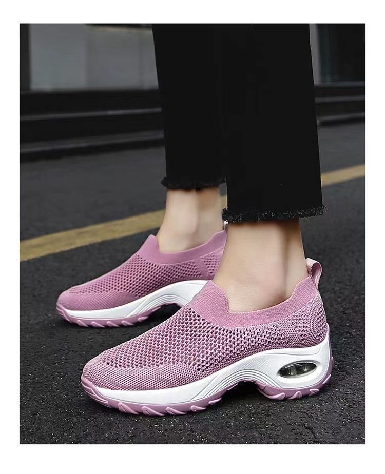 Frühling Damen Freizeitschuhe Große Luftgepolsterte Schuhe Modisch und Vielseitig Kostenloser Versand_voghion.com
