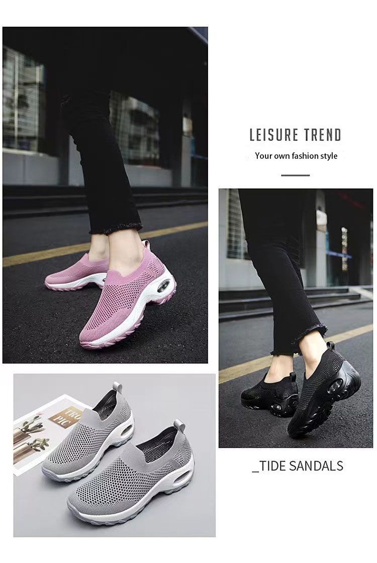 Frühling Damen Freizeitschuhe Große Luftgepolsterte Schuhe Modisch und Vielseitig Kostenloser Versand_voghion.com