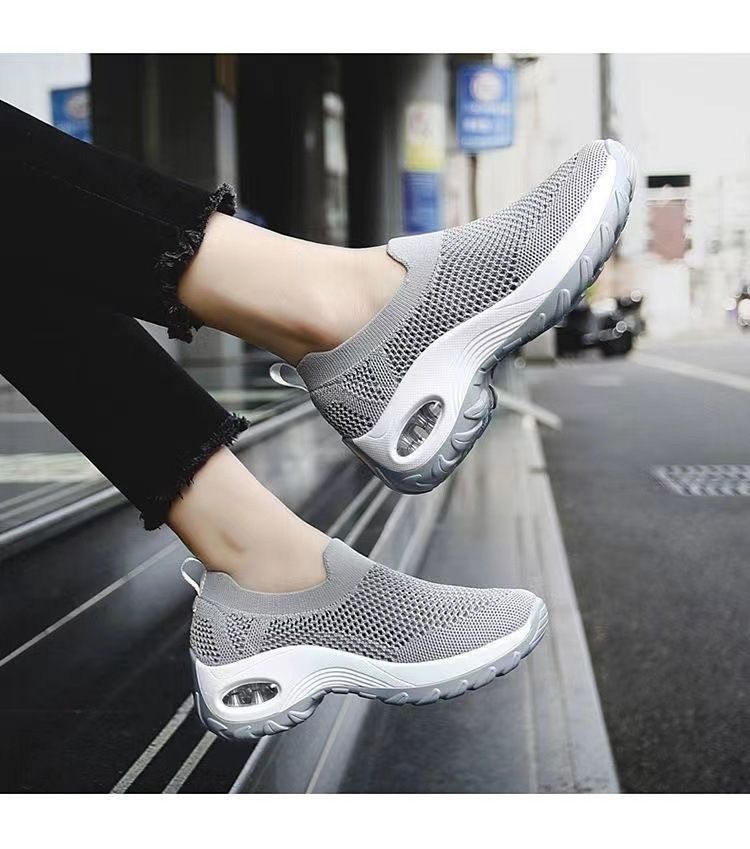 Frühling Damen Freizeitschuhe Große Luftgepolsterte Schuhe Modisch und Vielseitig Kostenloser Versand_voghion.com