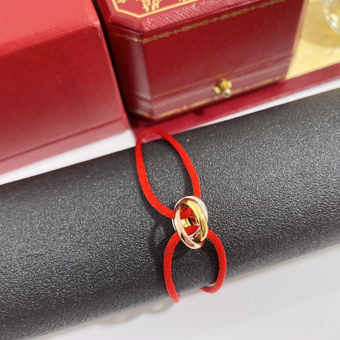 Bracelet à trois anneaux unisexe en acier inoxydable 316L pour homme et femme, bracelet à cordon avec dragonne et trois anneaux_voghion.com