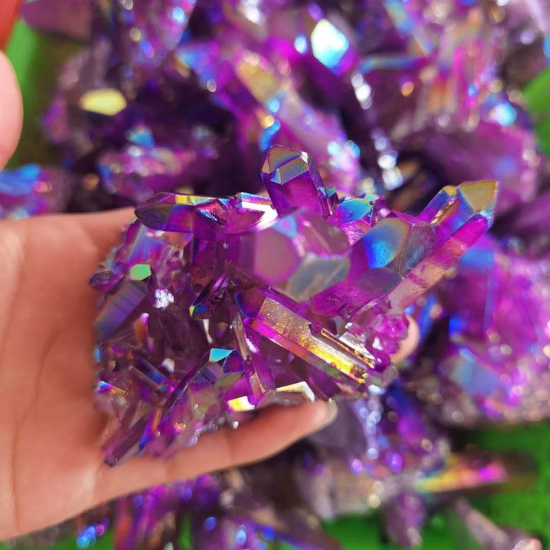 Colorful Electroplated Natural Quartz Amethyst... - Image 2