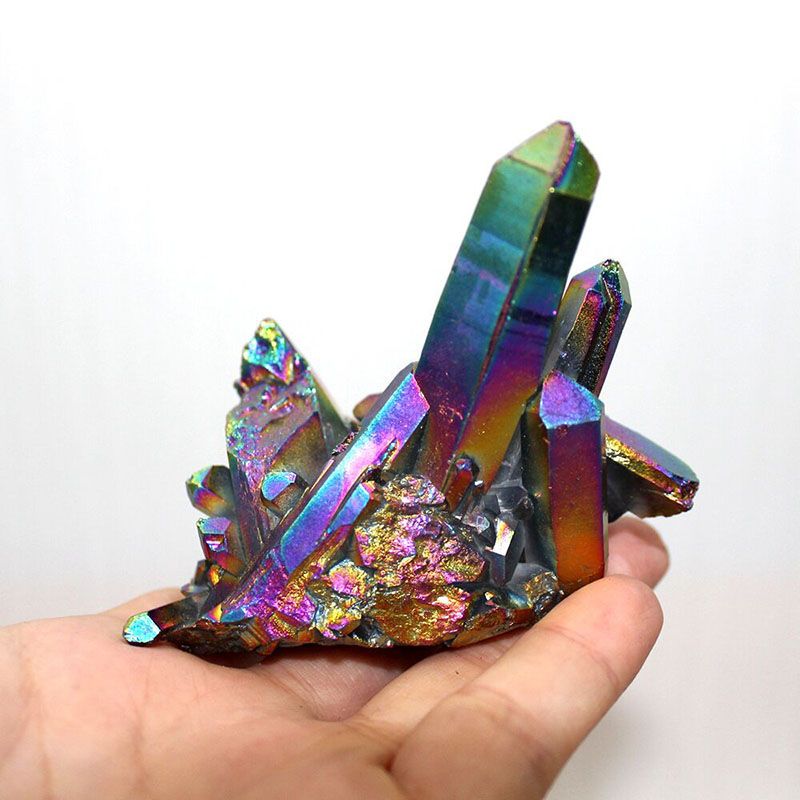 Colorful Electroplated Natural Quartz Amethyst... - Image 5