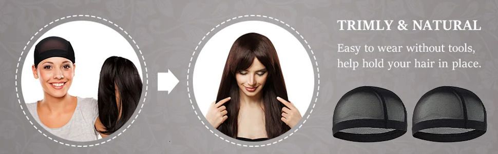 6 Pack Elastic Mesh Dome Wig Cap for Making Wigs detail view 5