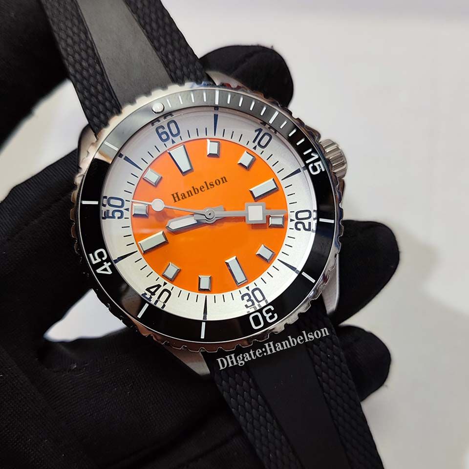 5.Orange dial black strap